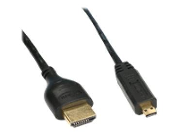 HDMI -> Micro HDMI Kabel A an D 1m verg. Kontakte