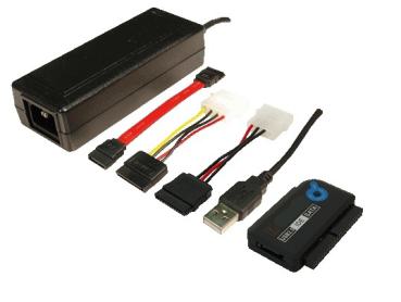 I/O USB -> IDE und SATA Konverter+Netzteil Logilink AU0006C