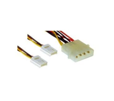 Y-Kabel - 1 x 5,25 Stecker an 2 x 3,5 Buchse
