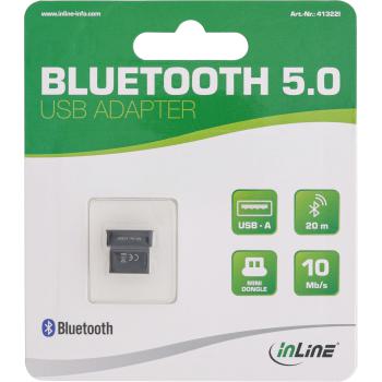Bluetooth Dongle USB V5.0 InLine Mini 20m