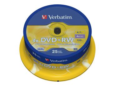 DVD+RW 4,7GB Verbatim 25er Spindel