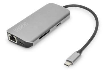 USB-C Docking Station 2xUSB3/2xHDMI/USB-C/RJ-45