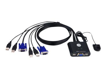 KVM Switch VGA+ USB 2x elektrisch - Aten