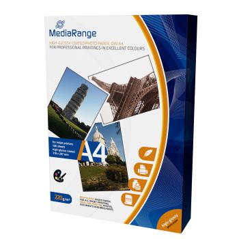 Foto Papier MediaRange hochglänzend A4 220g 100 Blatt