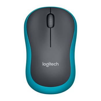 Maus Logitech Wireless M185 Mouse USB blau
