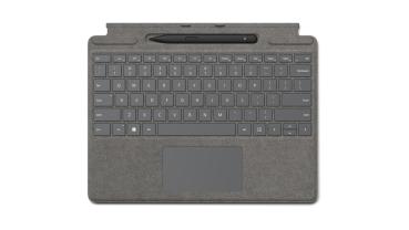 Microsoft Surface Pro 8/9/X Type Cover+SlimPen2 DE Platin