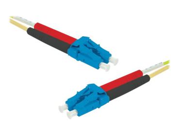 LWL Patchkabel HD, 9/125 µm, OS2 LC Duplex St/St. gelb 1m