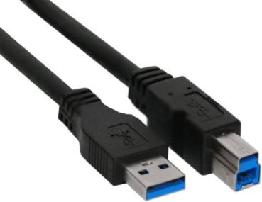 USB 3.0 Kabel A an B schwarz - 1m