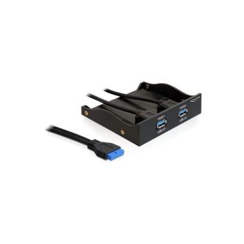 USB Front Panel 8,9cm (3,5) 2x USB 3.0 black"