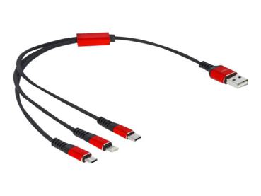 USB -> 2x USB-C + Lightning